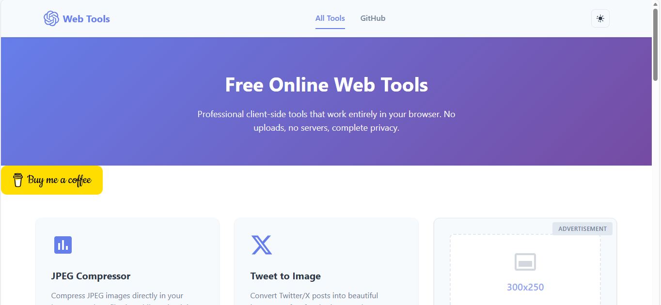 Personal task manager web portal screenshot